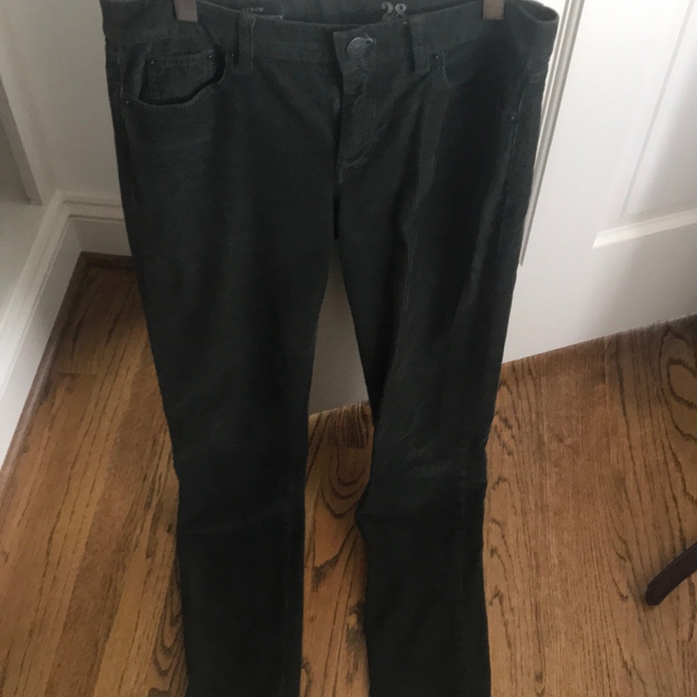 J.Crew dark green corduroys